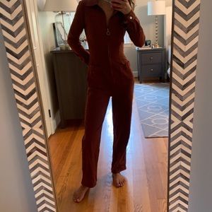 Maroon/Dark Orange Trendy Jumpsuit